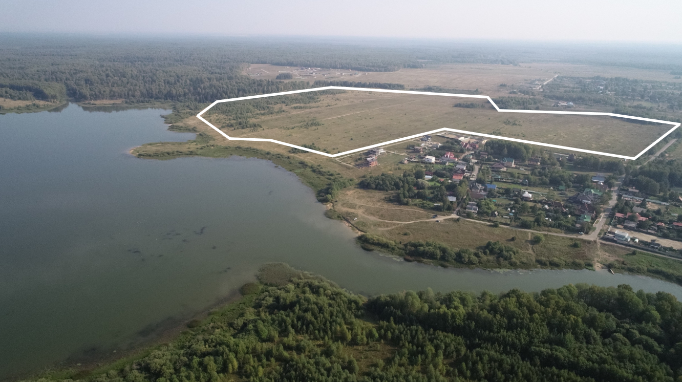 Хребтово. Земли под застройку у самого берега Уводьского водохранилища